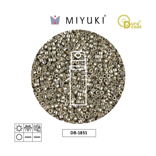 [23259] Miyuki delica 11/0 DB1851 galvanized light pewter x 10g