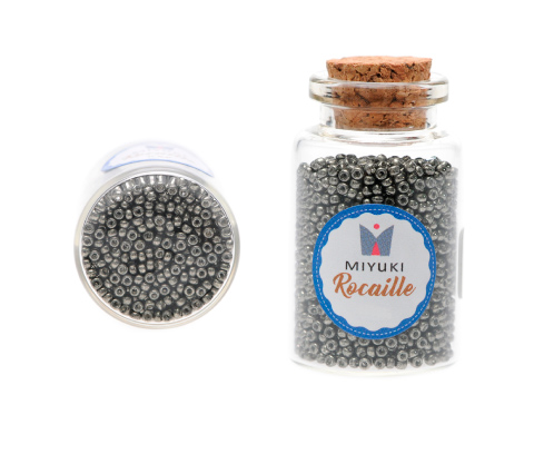 [07718] Mostacilla Miyuki rocalla 11/0 RR1087 galvanized dark stee x 25g