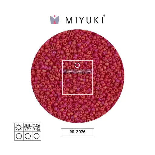 [20840] Mostacilla Miyuki rocalla 15/0 RR2076 matte red x 25g