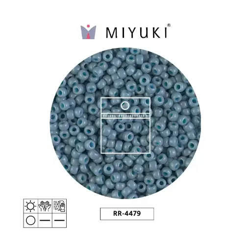 [07366] Mostacilla Miyuki rocalla 8/0 RR4479 moody blue  x 25g