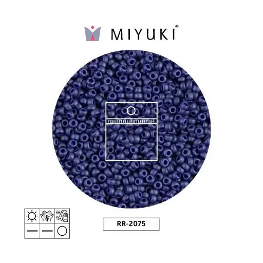 [09042] Mostacilla Miyuki rocalla 11/0 RR2075 matte cobalt x 25g