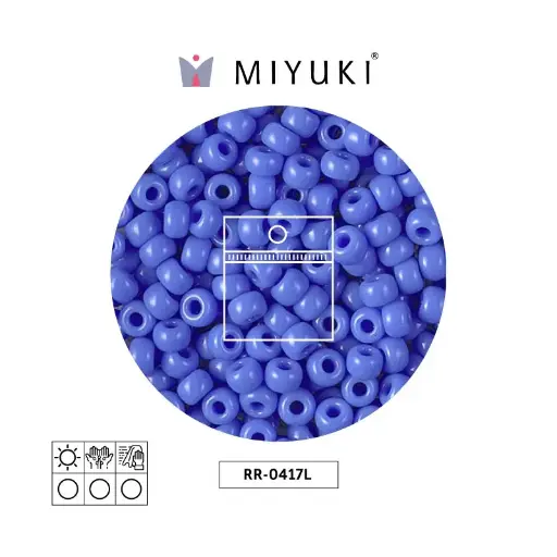 [06863] Mostacilla Miyuki rocalla 6/0 RR0417L periwinkle  x 25g