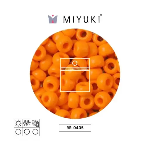 [07430] Mostacilla Miyuki rocalla 6/0 RR0405 opaque medium orange x 25g