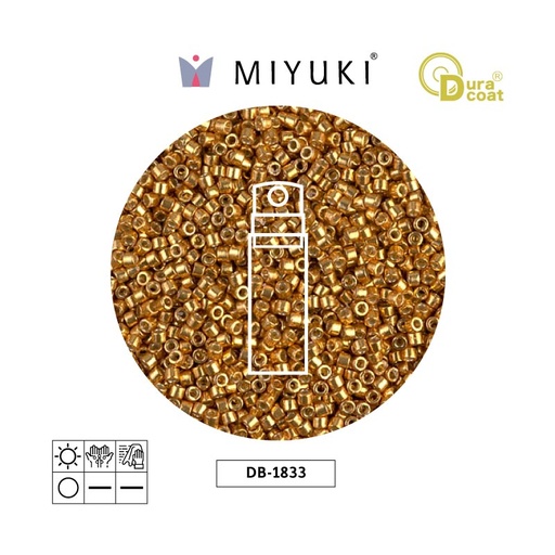 [30597] Miyuki delica 11/0 DB1833 galvanized yellow gold x 10g