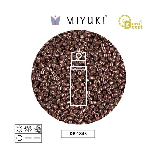 [30599] Miyuki delica 11/0 DB1843 galvanized light copper x 10g