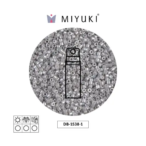 [29636] Miyuki delica 11/0 DB1538-1 opaque light smoke ceylon x 10gr