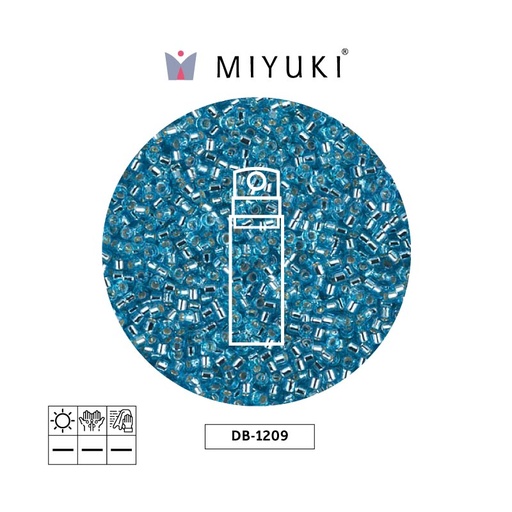 [29661] Miyuki delica 11/0 DB1209 silver lined ocean blue x 10g