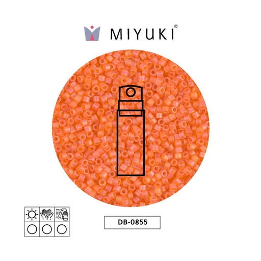 [29624] Miyuki delica 11/0 DB0855 matte orange AB x 10gr