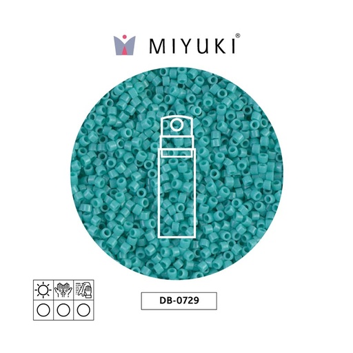 [29612] Miyuki delica 11/0 DB0729 turquoise opaque x 10gr