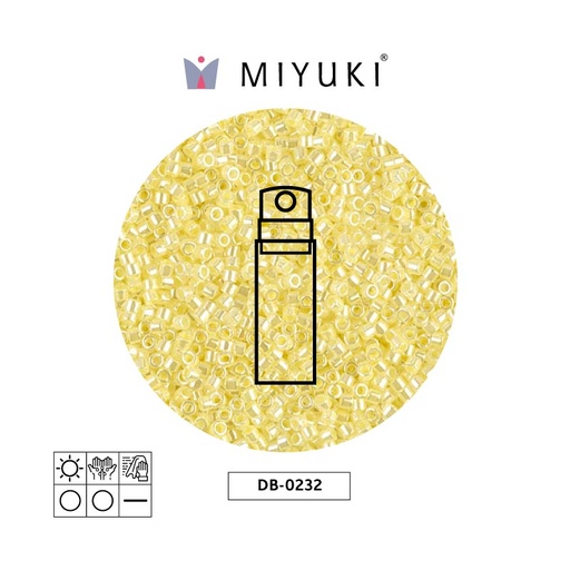 [31099] Miyuki delica 11/0 DB0232 lined paled yellow x 10g