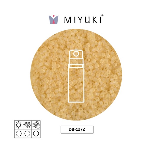 [14076] Miyuki delica 11/0 DB1272 transparent matte light straw x 10g