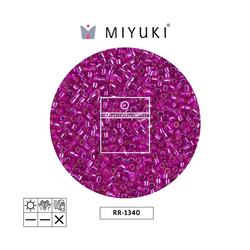 [24038] Mostacilla Miyuki rocalla 11/0 RR1340 silver lined cranberry x 25g