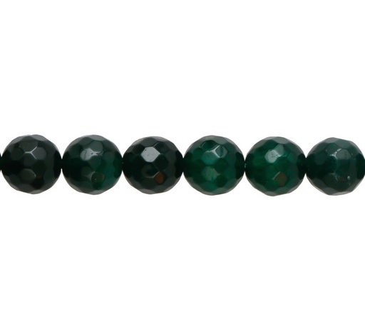 [02418] Sarta redonda facetada 8mm emerald agate x 48unds