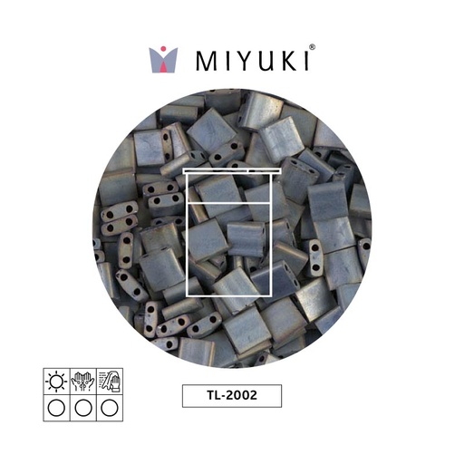 [20006] Miyuki tila 5x5x1.9mm TL2002 matte metallix silver grey x 10g