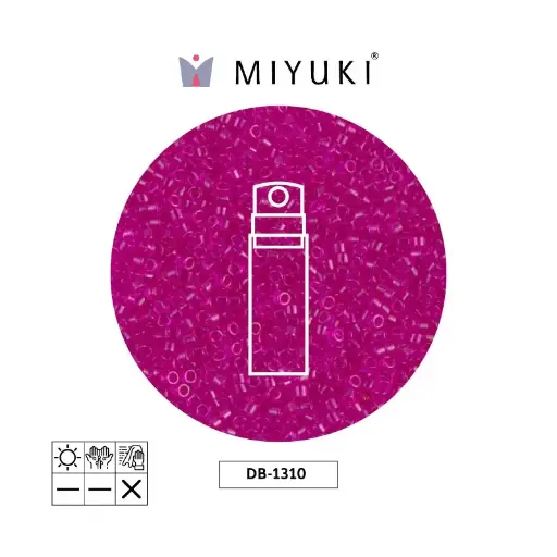 [29630] Miyuki delica 11/0 DB1310 transparent fuchsia x 10gr