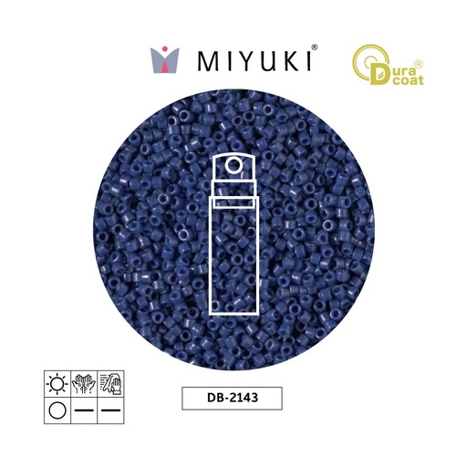 [10520] Miyuki delica 11/0 DB2143 duraco op navyblue x 10g