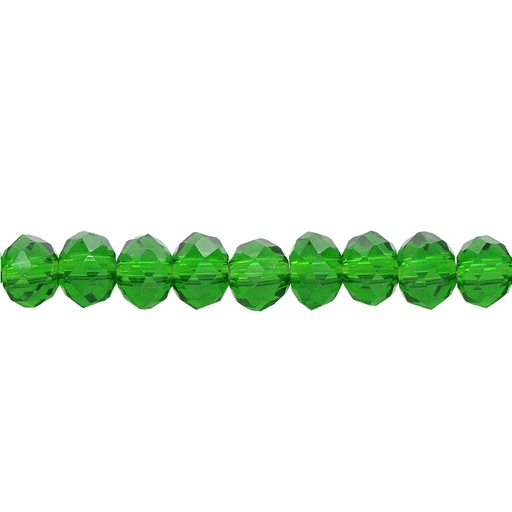 [10263] Murano rondela facetada 3mm emerald 7 x 140und