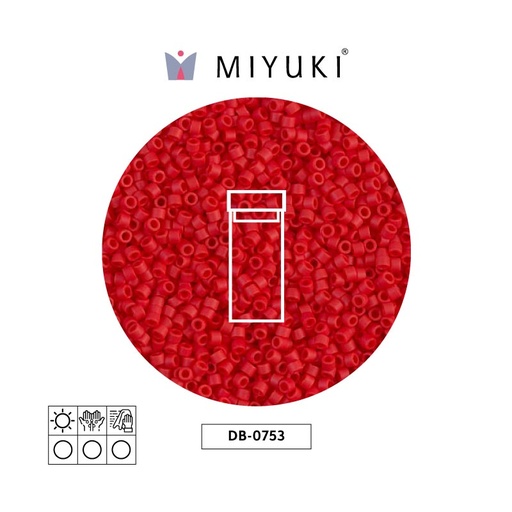 [28372] Miyuki delica 11/0 DB0753 opaque dark red x 3g