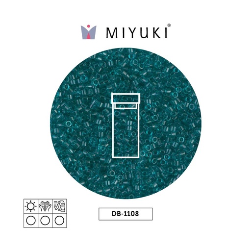 [28435] Miyuki delica 11/0 DB1108 transparent caribbean teal x 3g