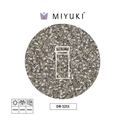 [28438] Miyuki delica 11/0 DB1211 silver grey mist x 3g