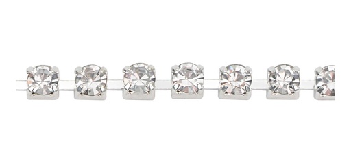 [27300] Cadena strass cristal 2.0mm/NQ x m