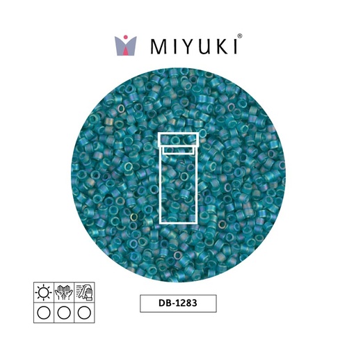 [28449] Miyuki delica 11/0 DB1283 matte transparent caribbean teal x 3g