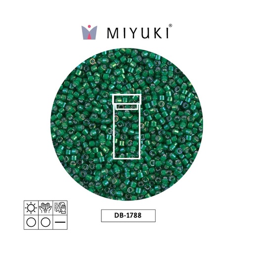 [30264] Miyuki delica 11/0 DB1788 white emerald AB x 3g