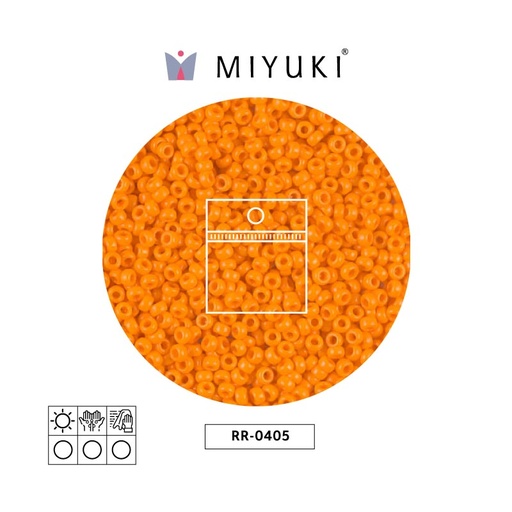 [15485] Mostacilla Miyuki rocalla 11/0 RR0405 opaque medium orange x 25g