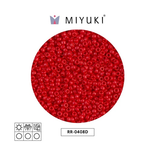 [24599] Mostacilla Miyuki rocalla 11/0 RR0408D opaque dark red AB x 250g