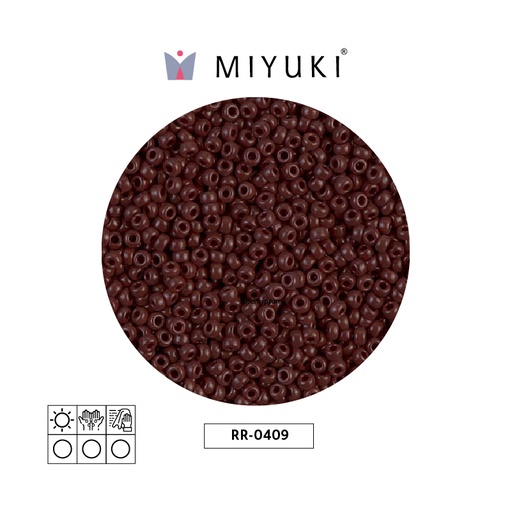 [24615] Mostacilla Miyuki rocalla 11/0 RR0409 opaque chocolate x 250g