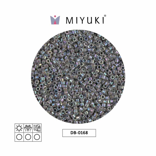 [27692] Miyuki delica 11/0 DB0168 opaque grey AB x 50g