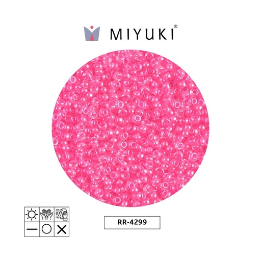 [10200] Mostacilla Miyuki rocalla 11/0 RR4299 neon cotton candy x 250g