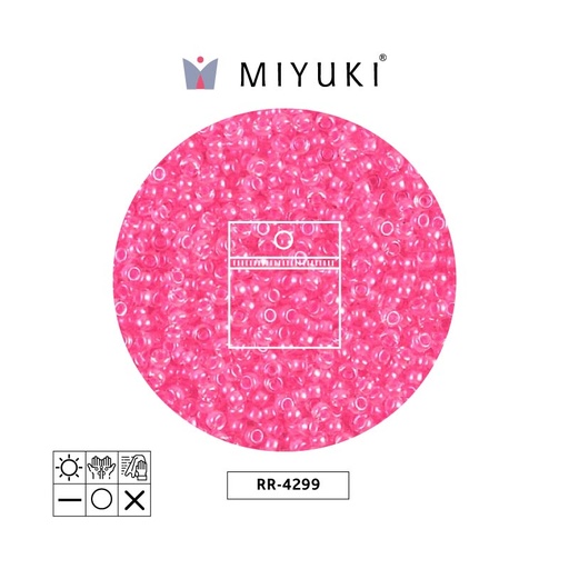 [17064] Mostacilla Miyuki rocalla 11/0 RR4299 neon cotton candy x 25g