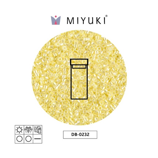 [11578] Miyuki delica 11/0 DB0232 lined paled yellow x 3g