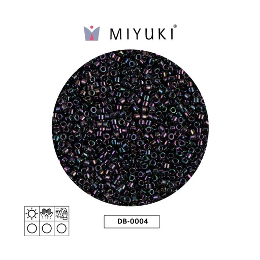 [28221] Miyuki delica 11/0 DB0004 metallic dark plum AB x 50g