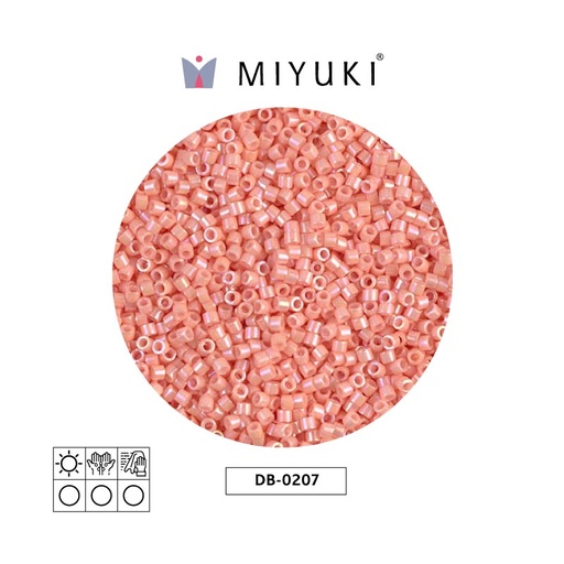 [27695] Miyuki delica 11/0 DB0207-1 opaque tea rose luster x 50g