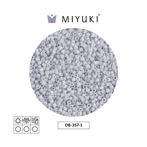 [25564] Miyuki delica 11/0 DB0357-1 matte light grey x 50g