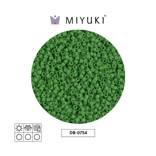 [28535] Miyuki delica 11/0 DB0754 matte opaque green x 50g