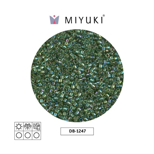 [28574] Miyuki delica 11/0 DB1247 tranparent olive AB x 50g