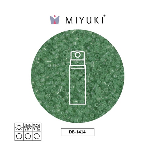 [32669] Miyuki delica 11/0 DB1414 transparent mint x10g