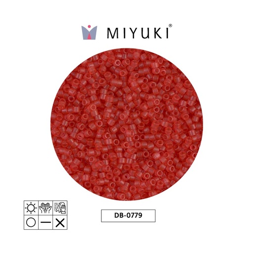 [28540] Miyuki delica 11/0 DB0779 frosted tranparent watermelon x 50g