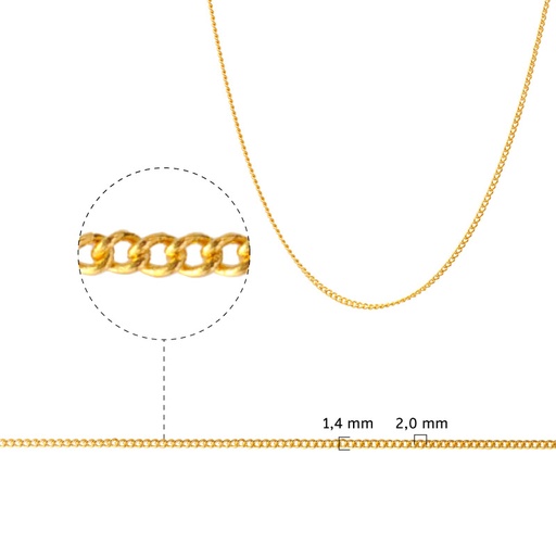 [32733] Cadena golfi 145S/1.4x2.0mm x 42cm