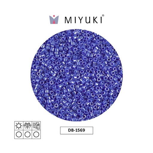 [29448] Miyuki delica 11/0 DB1569 opaque cyan blue luster x 50g