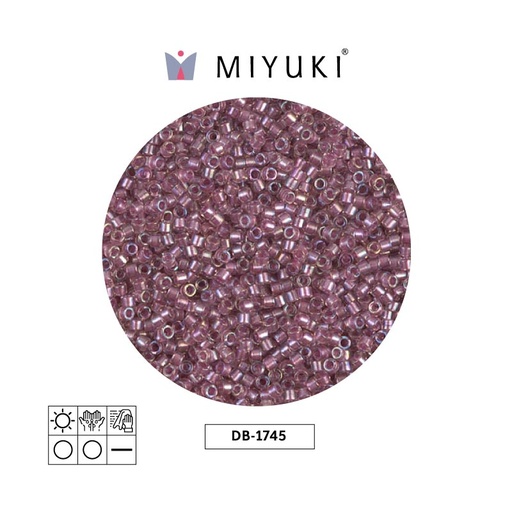 [28588] Miyuki delica 11/0 DB1745 sparkling antique rose lined crystal AB x 50g