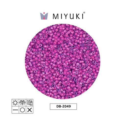 [28604] Miyuki delica 11/0 DB2049 neon hot pink x 50g