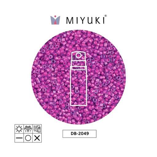 [10526] Miyuki delica 11/0 DB2049 neon hot pink x 10g