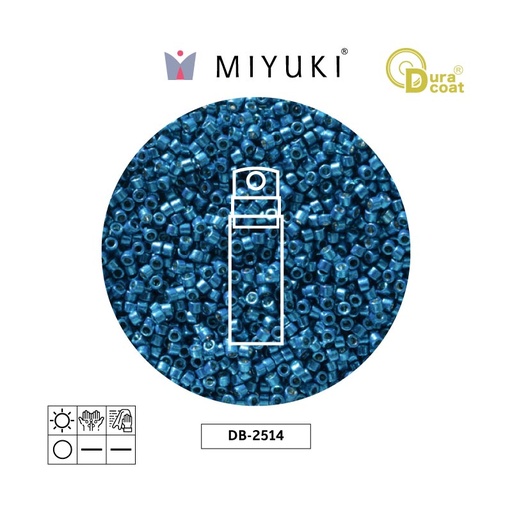 [22727] Miyuki delica 11/0 DB2514 duracoat galvanized dark carpi blue x 10g