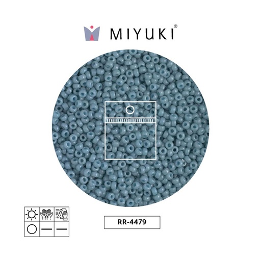 [13739] Mostacilla Miyuki rocalla 11/0 RR4479 moody blue  x 25g