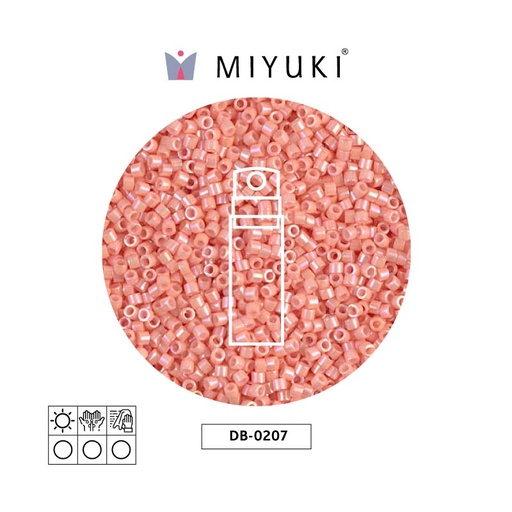 [15401] Miyuki delica 11/0 DB0207-1 opaque tea rose luster x 10g