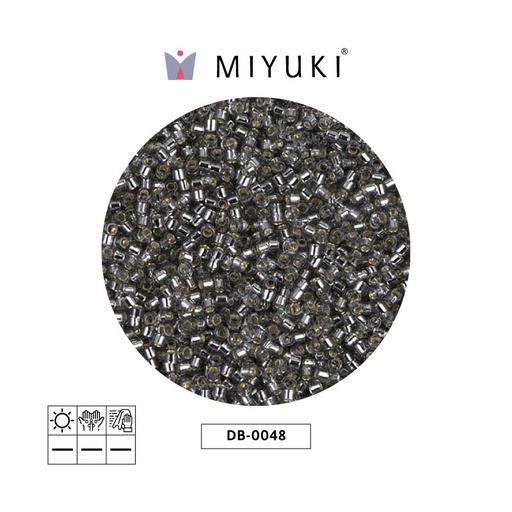 [26331] Miyuki delica 11/0 DB0048 silver lined grey x 50gr